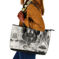 Nekhbet Egyptian Leather Tote Bag Vulture Goddess Mother of Protection Wings Claws Desert