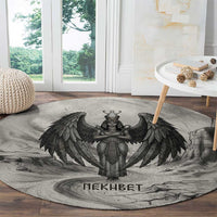 Nekhbet Egyptian Round Carpet Vulture Goddess Mother of Protection Wings Claws Desert