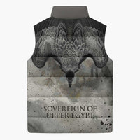 Nekhbet Sleeveless Puffer Jacket Vulture Goddess Eye of Protection Sovereign of Upper Egypt