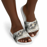 Nekhbet Slide Sandals Vulture Goddess Eye of Protection Sovereign of Upper Egypt
