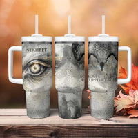Nekhbet Tumbler With Handle Vulture Goddess Eye of Protection Sovereign of Upper Egypt