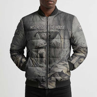 Nephthys Bomber Puffer Jacket Mistress of the House Egyptian Goddess Wings