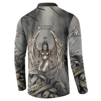 Nephthys Button Sweatshirt Mistress of the House Egyptian Goddess Wings
