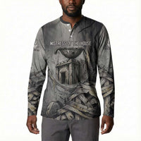 Nephthys Button Sweatshirt Mistress of the House Egyptian Goddess Wings