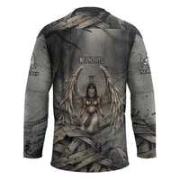 Nephthys Hockey Jersey Mistress of the House Egyptian Goddess Wings