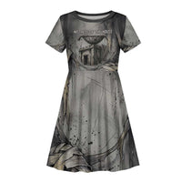 Nephthys Kid Short Sleeve Dress Mistress of the House Egyptian Goddess Wings
