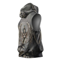 Nephthys Sleeveless Hoodie Mistress of the House Egyptian Goddess Wings