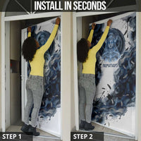 Nephthys Egyptian Door Cover The Dark Sister Falcon Wings Moon Veil