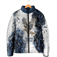 Nephthys Egyptian Padded Jacket The Dark Sister Falcon Wings Moon Veil