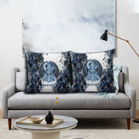 Nephthys Egyptian Pillow Cover The Dark Sister Falcon Wings Moon Veil