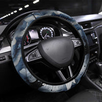 Nephthys Egyptian Steering Wheel Cover The Dark Sister Falcon Wings Moon Veil