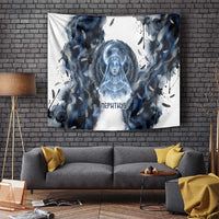 Nephthys Egyptian Tapestry The Dark Sister Falcon Wings Moon Veil