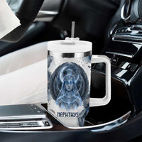 Nephthys Egyptian Tumbler With Handle The Dark Sister Falcon Wings Moon Veil