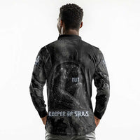Nut Long Sleeve Polo Shirt Egyptian Keeper of Souls Celestial Stairway Ascension Path Cosmic Goddess of the Night Sky