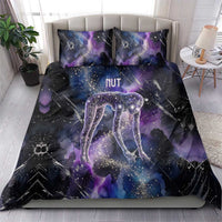 Nut Egyptian Bedding Set She Who Bore the Gods Galactic Vessel Cosmic Goddess Star Map
