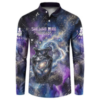 Nut Egyptian Button Sweatshirt She Who Bore the Gods Galactic Vessel Cosmic Goddess Star Map