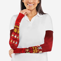 Chinese Zodiac Happy New Year Arm Sleeves Festive Cartoon Illustration Style