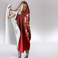 Chinese Zodiac Happy New Year Hooded Blanket Festive Cartoon Illustration Style