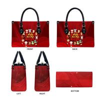 Chinese Zodiac Happy New Year Leather Bag Festive Cartoon Illustration Style