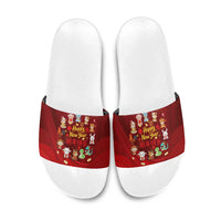 Chinese Zodiac Happy New Year Slide Sandals Festive Cartoon Illustration Style