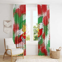 Free Iran Window Curtain Lion and Sun Emblem Grunge Paint Splash Style