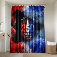 USA 250th Anniversary Celebration Bathroom Set Patriotic Smoke Burst Art Style
