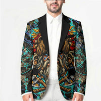 Viking Berserker Bear Warrior Blazer Norse Mythology Rune Sigil Illustration