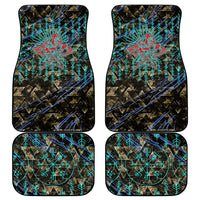 Viking Berserker Bear Warrior Car Mats Norse Mythology Rune Sigil Illustration