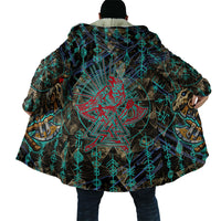 Viking Berserker Bear Warrior Cloak Norse Mythology Rune Sigil Illustration