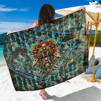 Viking Berserker Bear Warrior Sarong Norse Mythology Rune Sigil Illustration