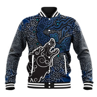 Viking Wolf and Valknut Baseball Jacket Nordic Knotwork Rune Illustration