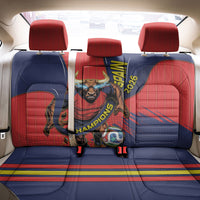 Spain Football 2026 Champions Back Car Seat Cover Bull Mascot Illustration In Spanish National Colors Comic Style