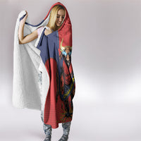 Spain Football 2026 Champions Hooded Blanket Bull Mascot Illustration In Spanish National Colors Comic Style
