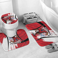 South Korea Football 2026 Champions Bathroom Set Taegeuk Warriors Tiger Mascot - Traditional Korean Art Style