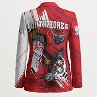South Korea Football 2026 Champions Blazer Taegeuk Warriors Tiger Mascot - Traditional Korean Art Style