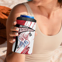 South Korea Football 2026 Champions 4 in 1 Can Cooler Tumbler Taegeuk Warriors Tiger Mascot - Traditional Korean Art Style