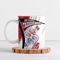South Korea Football 2026 Champions Ceramic Mug Taegeuk Warriors Tiger Mascot - Traditional Korean Art Style