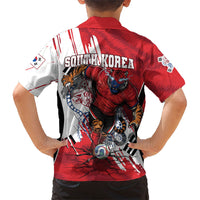 South Korea Football 2026 Champions Hawaiian Shirt Taegeuk Warriors Tiger Mascot - Traditional Korean Art Style
