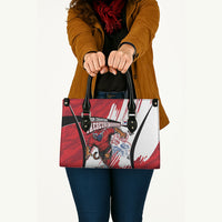 South Korea Football 2026 Champions Leather Bag Taegeuk Warriors Tiger Mascot - Traditional Korean Art Style