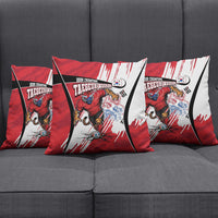 South Korea Football 2026 Champions Pillow Cover Taegeuk Warriors Tiger Mascot - Traditional Korean Art Style