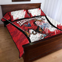 South Korea Football 2026 Champions Quilt Bed Set Taegeuk Warriors Tiger Mascot - Traditional Korean Art Style