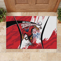 South Korea Football 2026 Champions Rubber Doormat Taegeuk Warriors Tiger Mascot - Traditional Korean Art Style
