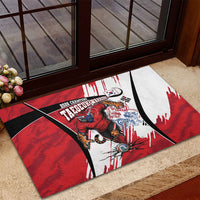 South Korea Football 2026 Champions Rubber Doormat Taegeuk Warriors Tiger Mascot - Traditional Korean Art Style