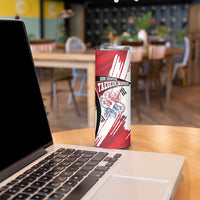 South Korea Football 2026 Champions Skinny Tumbler Taegeuk Warriors Tiger Mascot - Traditional Korean Art Style