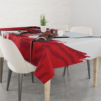 South Korea Football 2026 Champions Tablecloth Taegeuk Warriors Tiger Mascot - Traditional Korean Art Style