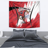South Korea Football 2026 Champions Tapestry Taegeuk Warriors Tiger Mascot - Traditional Korean Art Style