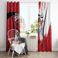 South Korea Football 2026 Champions Window Curtain Taegeuk Warriors Tiger Mascot - Traditional Korean Art Style