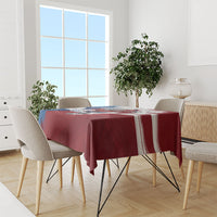 Czech Republic Football Tablecloth Fierce Athletic Lion Graphic In Painted Grunge Flag Style