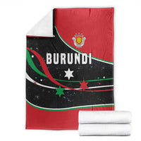 Burundi Blanket with Athletics Runners Black Red Green Flag Spirit