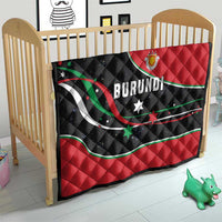 Burundi Quilt with Athletics Runners Black Red Green Flag Spirit